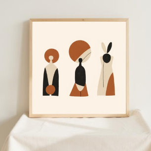 Earth & Form – Minimalist Botanical Art I Poster