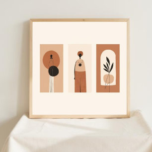 Earth & Form – Minimalist Botanical Art IV Poster
