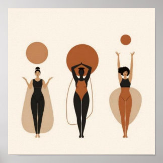 Earth & Form – Minimalist Botanical Art v Poster