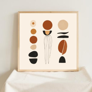 Earth & Form – Minimalist Botanical Art VII Poster
