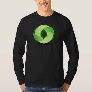 Earth Friendly Long Sleeve Black T-Shirt