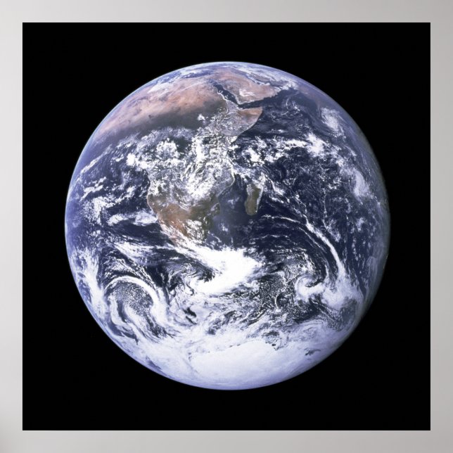 Earth from Apollo 17 Poster (Front)