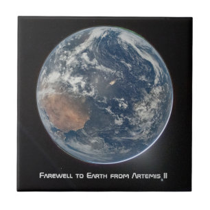 Earth From Artemis II Tile