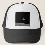 earth from moon space universe trucker hat<br><div class="desc">Earth from Moon space universe photo</div>