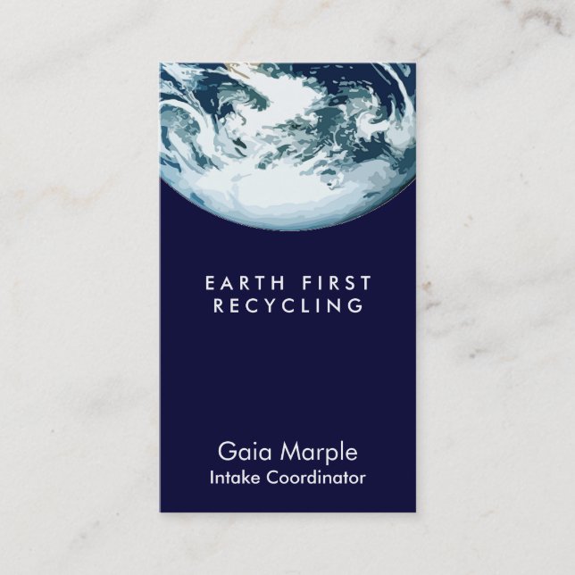 Earth from Space Card (Front)