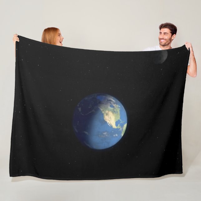 EARTH from SPACE Fleece Blanket (In Situ)