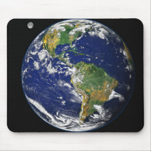 Earth from space mouse pad