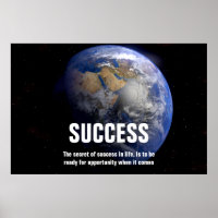 Earth From Space Success Quote Inspirational