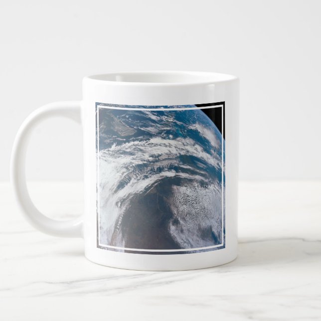 Earth From The Apollo 12 Spacecraft. Large Coffee Mug (Left)