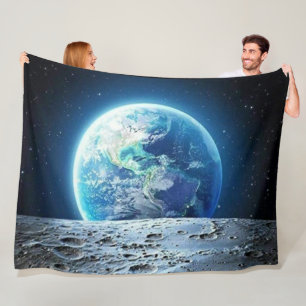 EARTH from the MOON Fleece Blanket