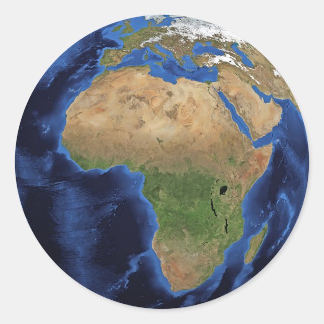 Earth globe Africa stickers (Front)