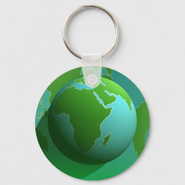 Earth Globe Key Ring (Front)