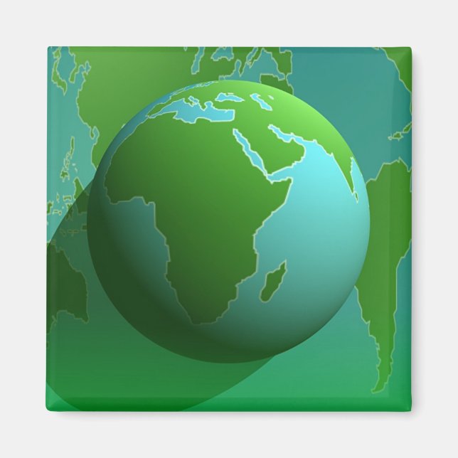 Earth Globe Magnet (Front)
