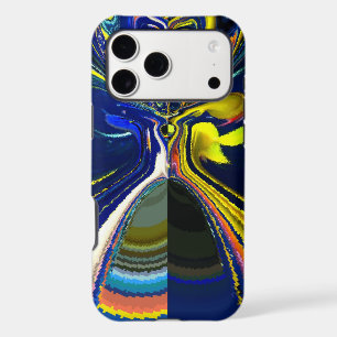 Earth Gold and Cool Blue Fluid Abstract Art Print