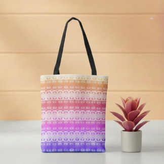 Earth Grid Rainbow Summer Tote Bag