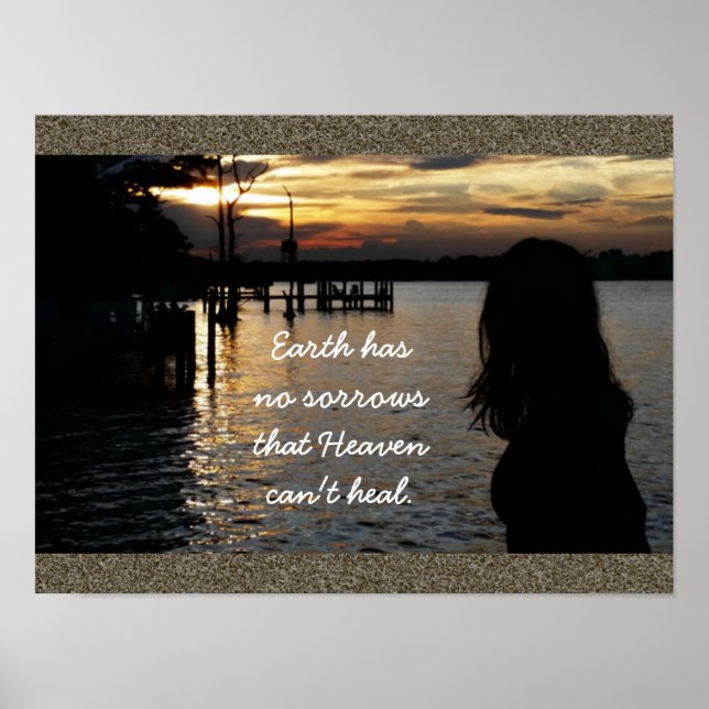 Earth has no sorrows - art print (Front)