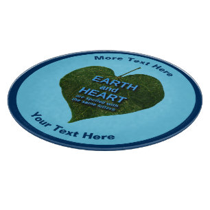 Earth - Heart Anagram Cutting Board