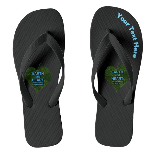 Earth - Heart Anagram Jandals (Footbed)