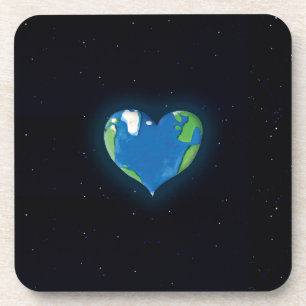 earth heart coaster