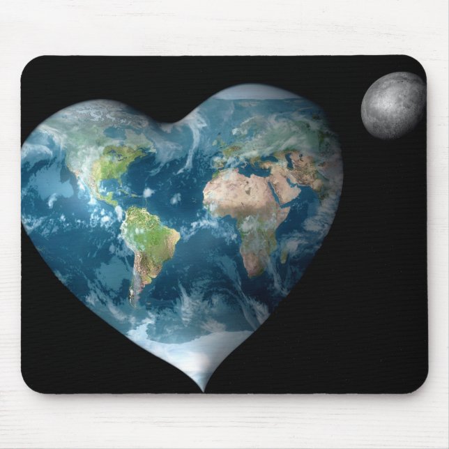 Earth Heart Mouse Pad (Front)