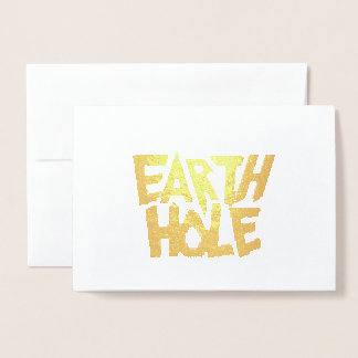 Earth Hole blank foil card