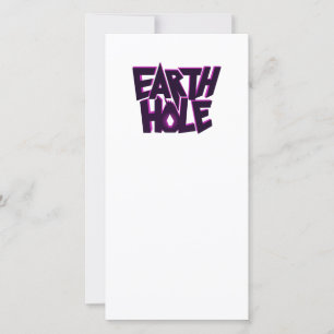 Earth Hole blank note card