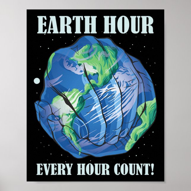 Earth Hour Every Hour Cont Save Our Planet  Poster (Front)