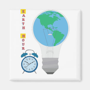Earth Hour Magnet