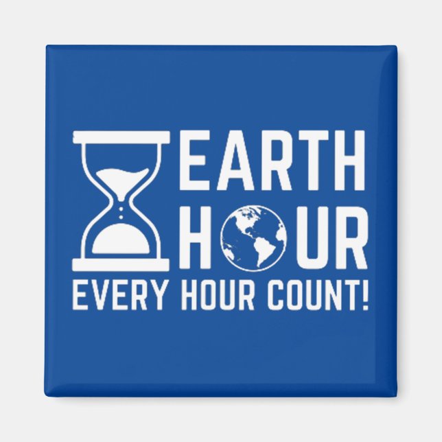 Earth Hour Magnet (Front)