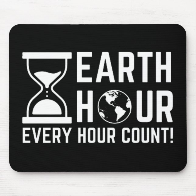 Earth Hour Mouse Pad (Front)