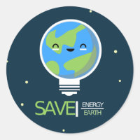 Earth Hour Save Energy Lightbulb