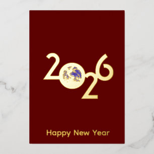 Earth in 2026 minimalist design new years cards
