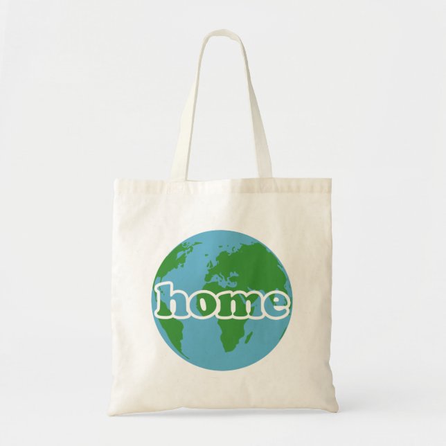 Earth Is Home Tote Bag (Front)