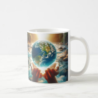 EARTH IS IN OUR HANDS Design Coffee Mug