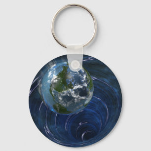 Earth is in trouble key ring