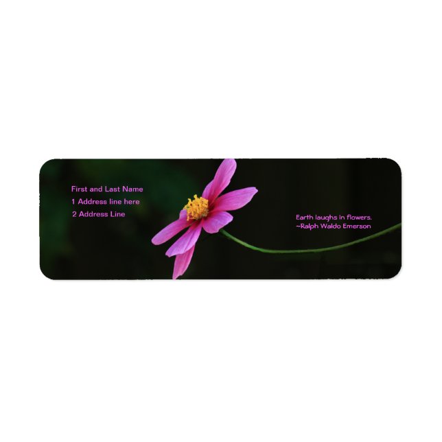 Earth Laughs in Flowers: (Front)