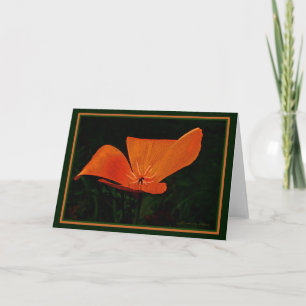 Earth Laughs in Flowers: Poppy.  Inside ratio Card