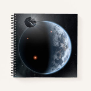 Earth-Like Planet With Oceans Coating Its Surface. Notebook