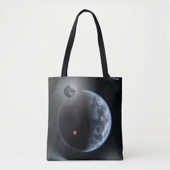 Earth-Like Planet With Oceans Coating Its Surface. Tote Bag (Front)