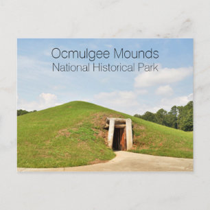 Earth Lodge, Ocmulgee Mounds NHP, Georgia Postcard