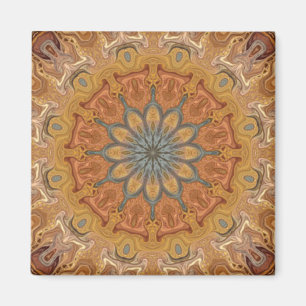 Earth Lotus Mandala Magnet