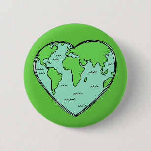 Earth Love custom colour button