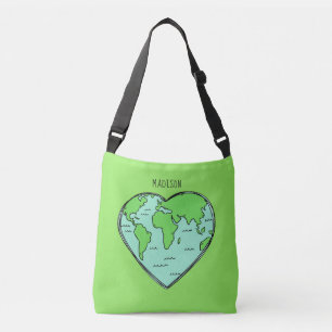 Earth Love custom name & colour bags
