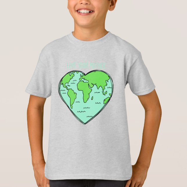 Earth Love custom text shirts & jackets (Front)