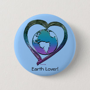EARTH LOVER Series 6 Cm Round Badge