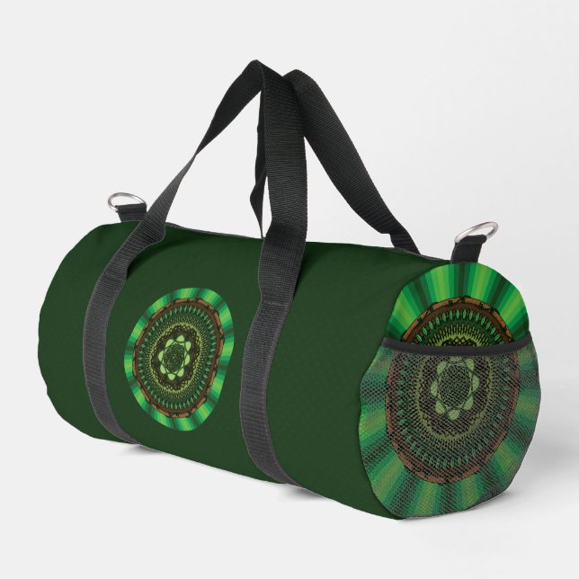 Earth Mandala Duffle Bag (Right Corner)
