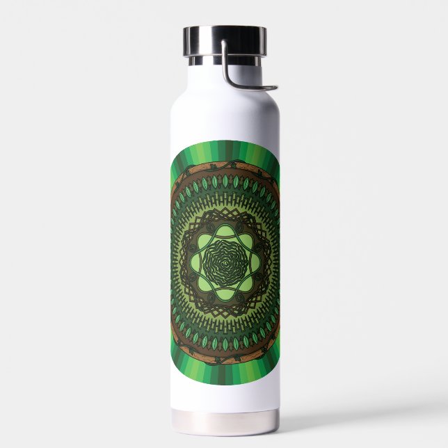 Earth Mandala Water Bottle (Left)
