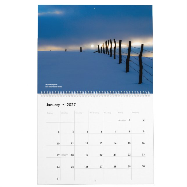 Earth Meets Sky 2012 Landscape Calendar (Jan 2027)