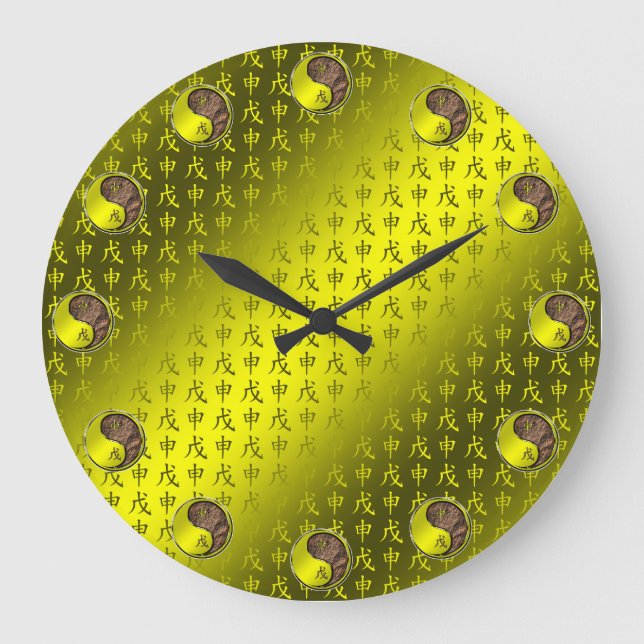 Earth Monkey Large Clock (Front)