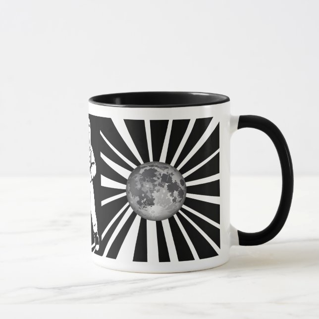 Earth Moon Astronaut Mug (Right)